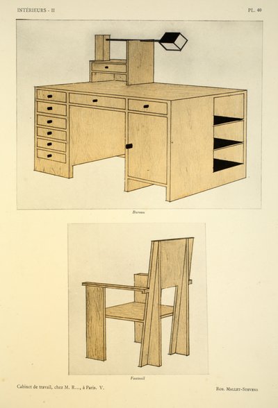 Cabinet de travail V, chez M. R.., a Paris, illustration from 